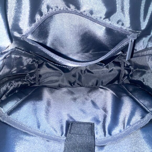 Ashley Black Women’s Black Nylon Secure Adjustable Straps Multi Pockets Backpack - Picture 9 of 13